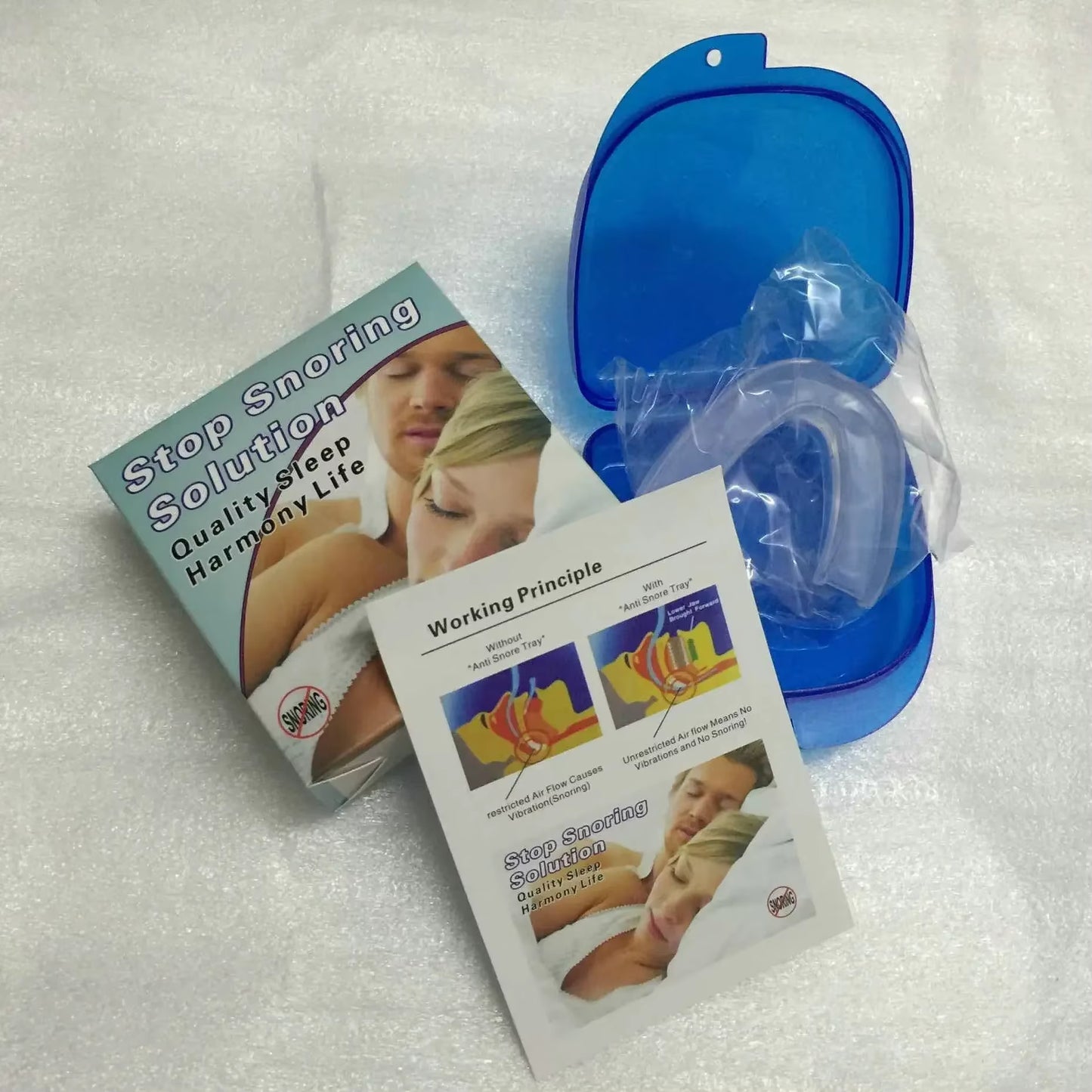 Silicone Stop Snoring anti Snore Mouthpiece Apnea Guard Bruxism Tray Sleeping Aid Mouthguard Health Sleeping Health Care Tool